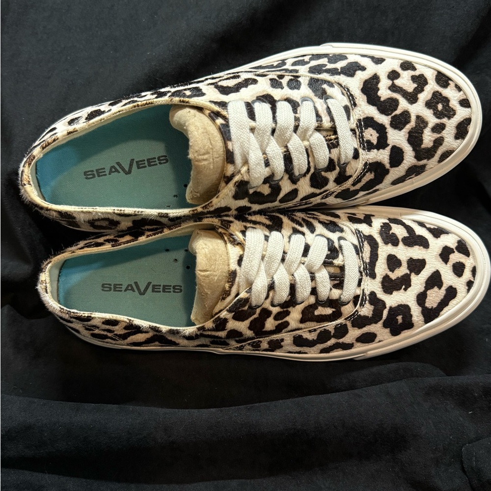 SeaVees Cowhide Leopard Print Sneakers - Picture 6 of 15